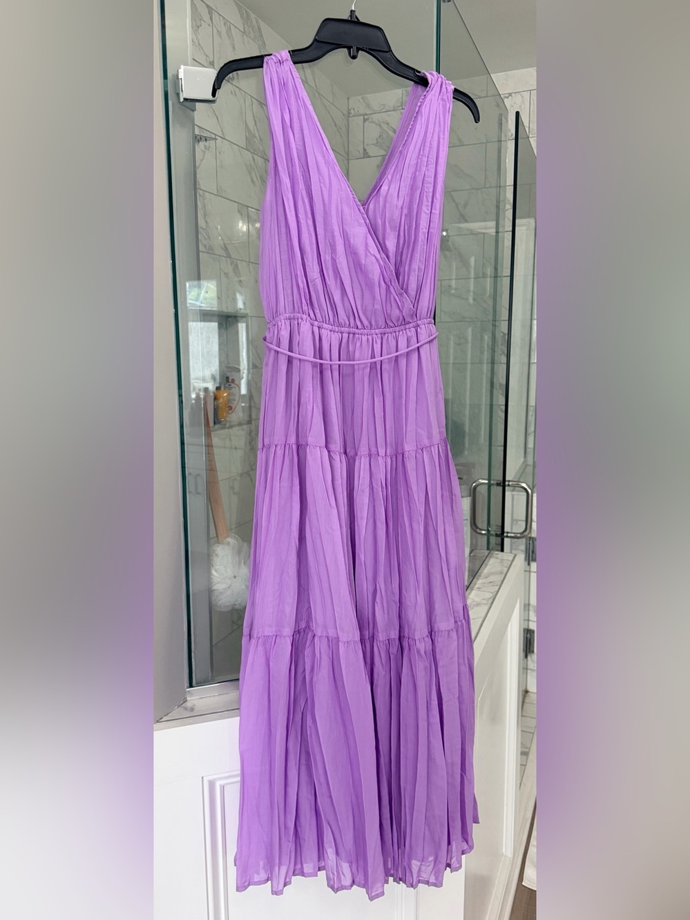 GAP Lavender Tiered Maxi Dress